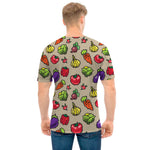 Pixel Vegetables Pattern Print Men's T-Shirt