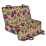 Pixel Vegetables Pattern Print Pet Car Back Seat Cover