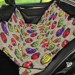 Pixel Vegetables Pattern Print Pet Car Back Seat Cover