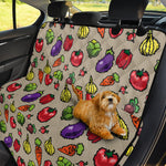 Pixel Vegetables Pattern Print Pet Car Back Seat Cover