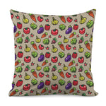 Pixel Vegetables Pattern Print Pillow Cover