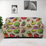 Pixel Vegetables Pattern Print Sofa Cover