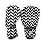Pixel Zigzag Pattern Print Boxing Gloves