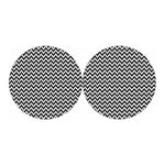 Pixel Zigzag Pattern Print Car Coasters