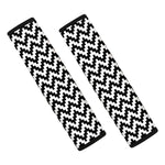 Pixel Zigzag Pattern Print Car Seat Belt Covers