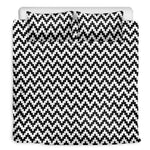 Pixel Zigzag Pattern Print Duvet Cover Bedding Set