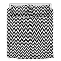Pixel Zigzag Pattern Print Duvet Cover Bedding Set
