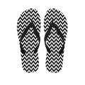 Pixel Zigzag Pattern Print Flip Flops