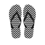 Pixel Zigzag Pattern Print Flip Flops