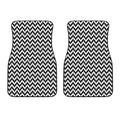 Pixel Zigzag Pattern Print Front Car Floor Mats