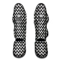 Pixel Zigzag Pattern Print Muay Thai Shin Guards