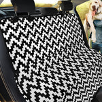Pixel Zigzag Pattern Print Pet Car Back Seat Cover