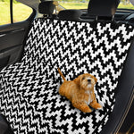 Pixel Zigzag Pattern Print Pet Car Back Seat Cover