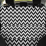 Pixel Zigzag Pattern Print Pet Car Back Seat Cover