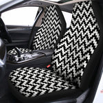 Pixel Zigzag Pattern Print Universal Fit Car Seat Covers
