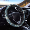 Plaid And Denim Patchwork Pattern Print Car Steering Wheel Cover