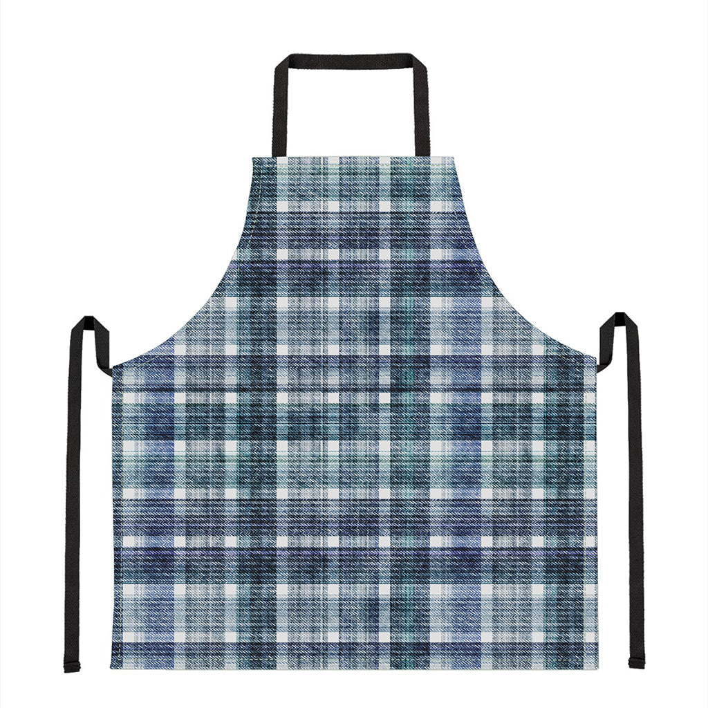 Plaid Denim Jeans Pattern Print Apron