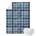 Plaid Denim Jeans Pattern Print Blanket
