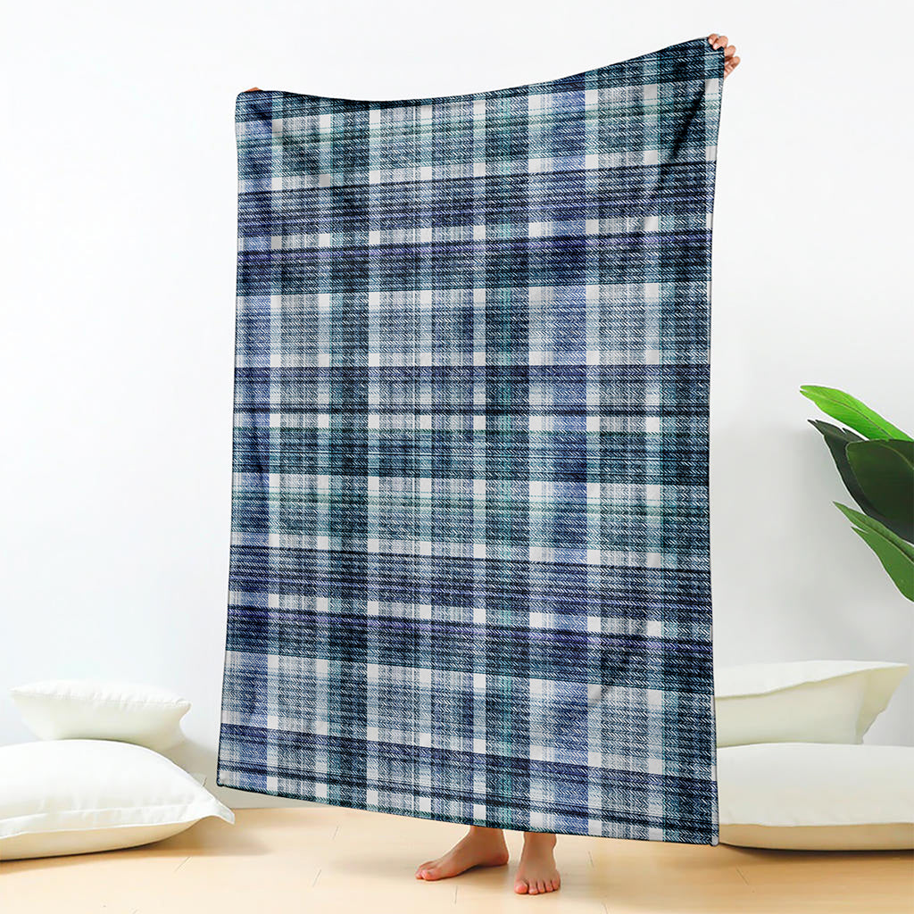 Plaid Denim Jeans Pattern Print Blanket