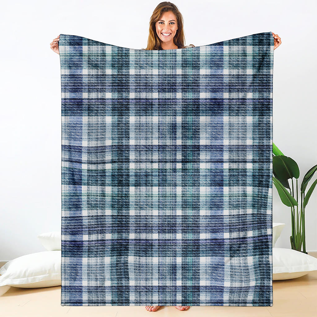 Plaid Denim Jeans Pattern Print Blanket