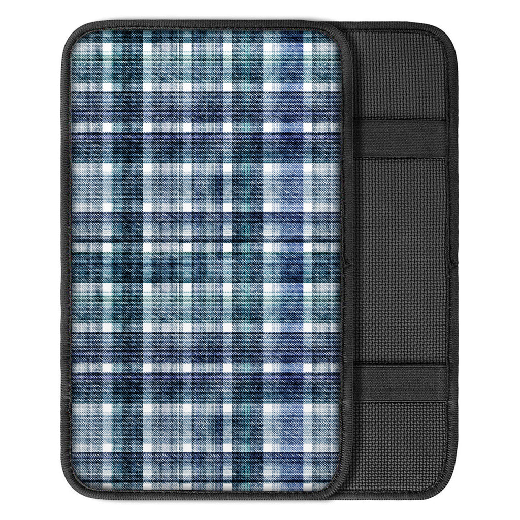 Plaid Denim Jeans Pattern Print Car Center Console Cover