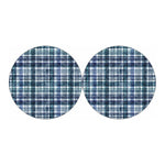 Plaid Denim Jeans Pattern Print Car Coasters