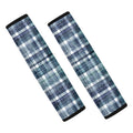 Plaid Denim Jeans Pattern Print Car Seat Belt Covers