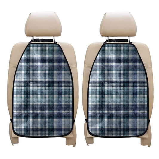 Plaid Denim Jeans Pattern Print Car Seat Organizers