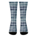 Plaid Denim Jeans Pattern Print Crew Socks