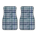Plaid Denim Jeans Pattern Print Front Car Floor Mats