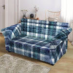 Plaid Denim Jeans Pattern Print Loveseat Slipcover