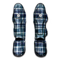 Plaid Denim Jeans Pattern Print Muay Thai Shin Guards