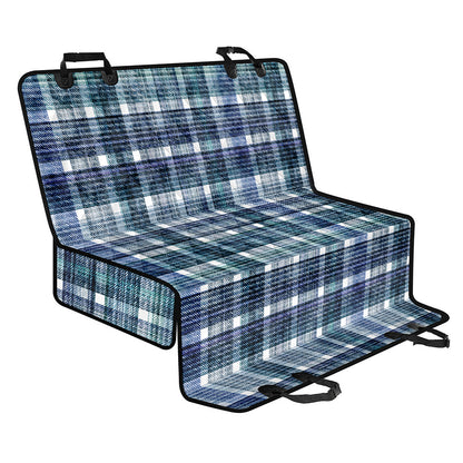 Plaid Denim Jeans Pattern Print Pet Car Back Seat Cover