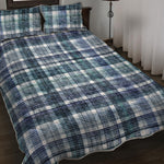Plaid Denim Jeans Pattern Print Quilt Bed Set