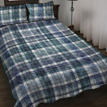 Plaid Denim Jeans Pattern Print Quilt Bed Set