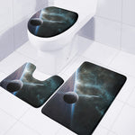 Planet And Space Print 3 Piece Bath Mat Set