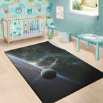Planet And Space Print Area Rug