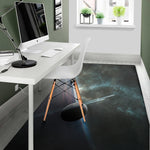 Planet And Space Print Area Rug