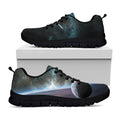 Planet And Space Print Black Running Shoes