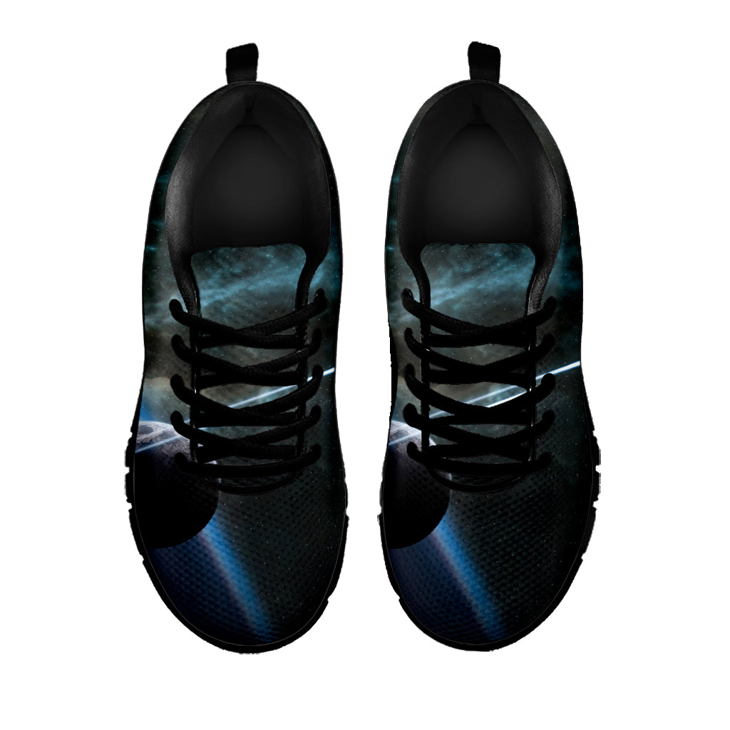 Planet And Space Print Black Sneakers