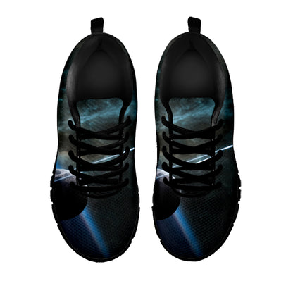 Planet And Space Print Black Sneakers