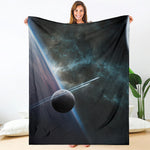 Planet And Space Print Blanket