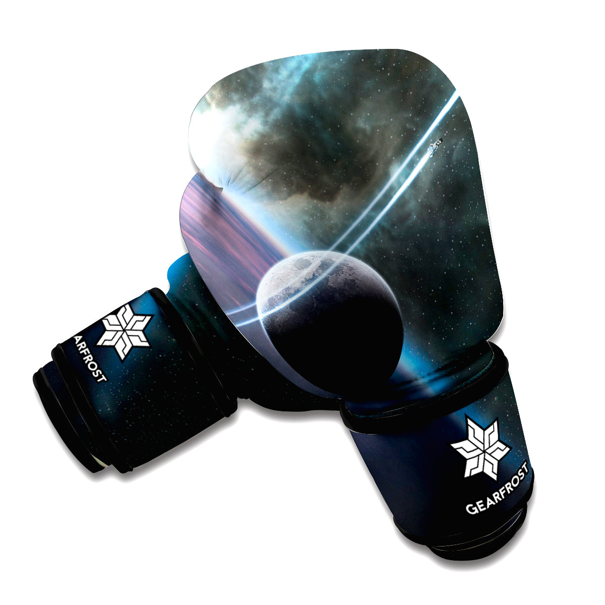 Planet And Space Print Boxing Gloves