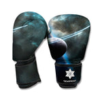 Planet And Space Print Boxing Gloves