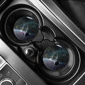 Planet And Space Print Car Coasters