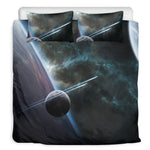 Planet And Space Print Duvet Cover Bedding Set