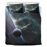 Planet And Space Print Duvet Cover Bedding Set