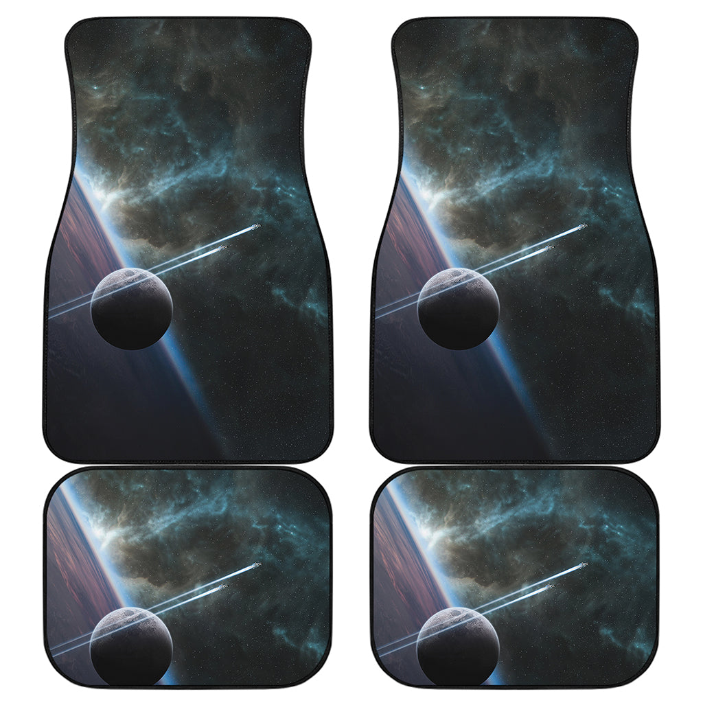 Planet And Space Print Front and Back Car Floor Mats