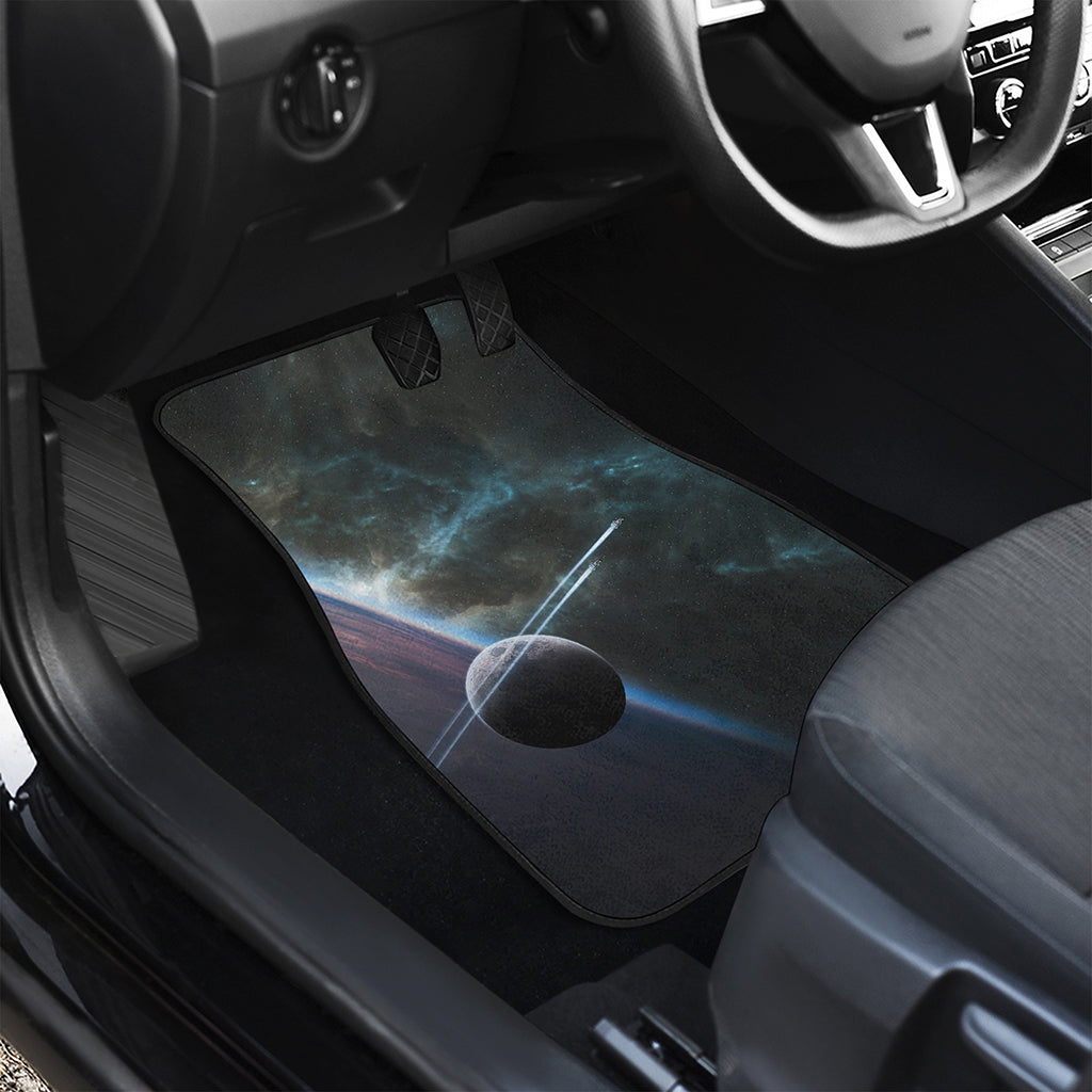 Planet And Space Print Front Car Floor Mats