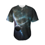 Planet And Space Print Men's Baseball Jersey